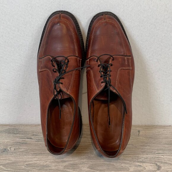 Allen Edmonds Men’s Ashton Split Toe Derby Shoes Sz 9.5 D Chili Brown main image 9